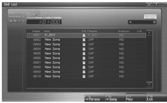 ROLAND FANTOM G7 - Import d'un fichier SMF dans un Song (Import Song) - 2