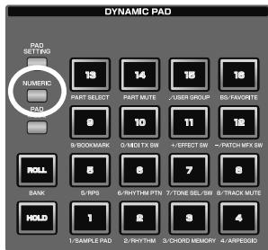 ROLAND FANTOM G7 - Utilisation du système de Pads comme pavé numérique - 1
