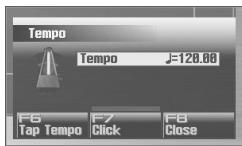 ROLAND FANTOM G7 - Choix du Tempo - 1