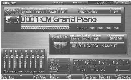 ROLAND FANTOM G7 - < Choix du mode Single > - 2