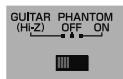 ROLAND FANTOM G7 - Branchement d'une guitare ou d'une basse - 1
