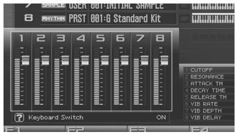 ROLAND FANTOM G7 - Réglage de la balance entre son de piano et son métallique - 2