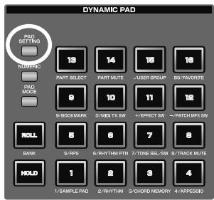 ROLAND FANTOM G7 - Visualisation du statut des pads - 1