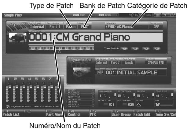ROLAND FANTOM G7 - Appuyez sur [SINGLE] pour acceder à l'écran Single Play. - 2