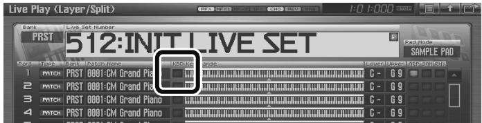 ROLAND FANTOM G7 - Activation du commutateur « clavier » pour les Parts 1 et 2 - 1