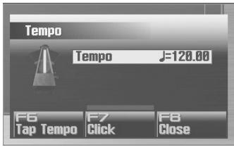 ROLAND FANTOM G7 - Appuyez sur [TEMPO]. - 2