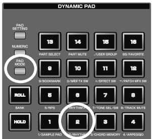 ROLAND FANTOM G7 - Utilisation des Pads pour jouer des percussions - 1