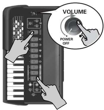 ROLAND FR-2 - Rétablit les réglages d'usine - 1