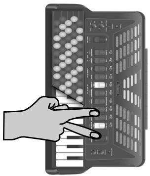 ROLAND FR-3B - Sélection du mode orchestra - 1