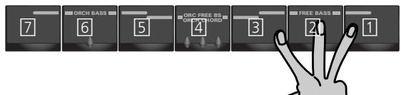 ROLAND FR-3B - Jeu en mode de basses libres ("free bass") - 1