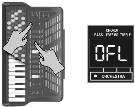 ROLAND FR-3S - ■Régler le volume du son ORCH FREE BS - 1
