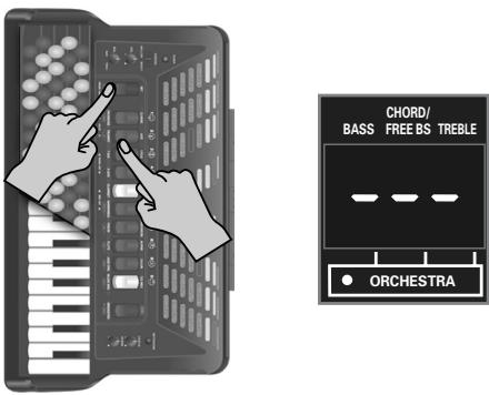 ROLAND FR-3S - Transposer la section Orchestra par octaves - 1