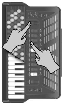 ROLAND FR-3S - Sélection d'une fonction de la MIDI LIST - 1