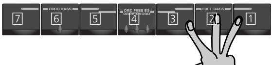 7 ORCH BASS 6 5 ORC FREE BS 4 ORC FREE HAND 3 2 FREE BASS 1
