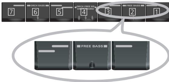 ROLAND FR-3X WH - Jouer uniquement les notes de basses de la main gauche (mode Free Bass) - 1