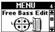 ROLAND FR-7B- - Paramètres '4. FREE BASS EDIT' - 1