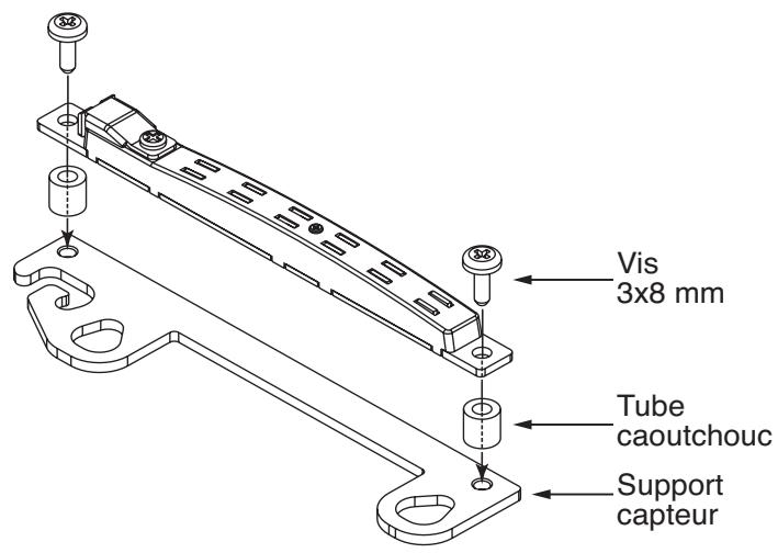3x8 mm Vis Tube caoutchouc Support capteur