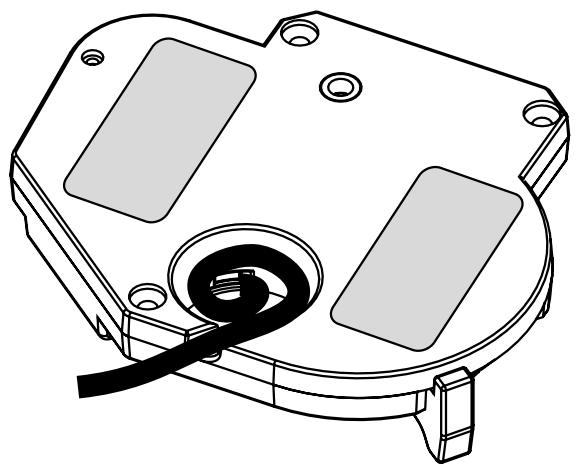 ROLAND GR-20GK - Fixation à l'aide d'adhésif double-face et d'une vis - 1