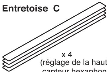 Entretoise C x 4 (réglage de la haut canteur hexaphoni