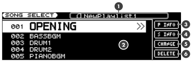 ROLAND GW-8L - Page SONG SELECT - 1