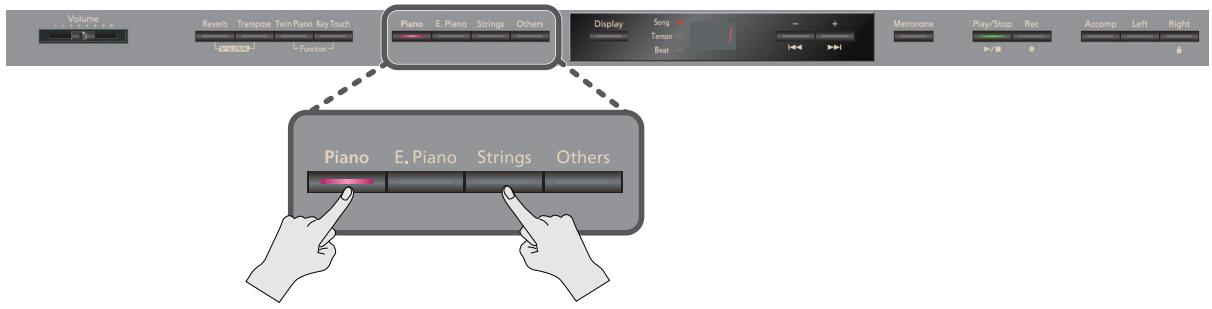 ROLAND HP305-PE - Superposition de deux sons - 1