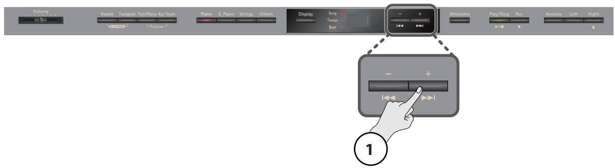 ROLAND HP305-PE - Sélectionner le morceau à supprimer - 1