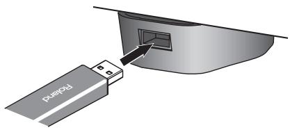 ROLAND HP307-RW - Brancher la mémoire USB - 1