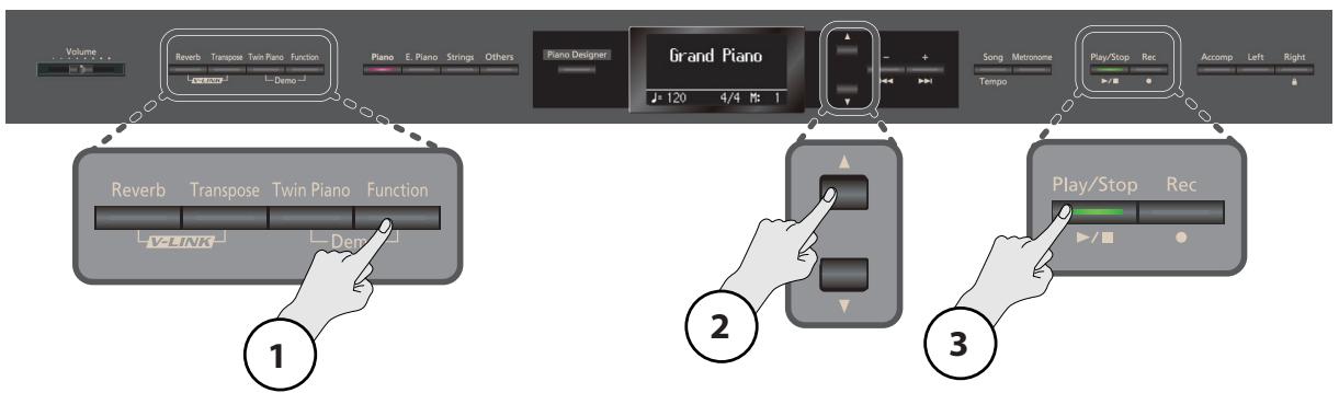 ROLAND HP307-RW - Opérations élémentaires en mode function - 1