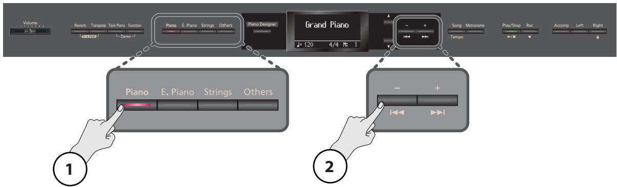ROLAND HP307-RW - Jouer avec divers sons - 1