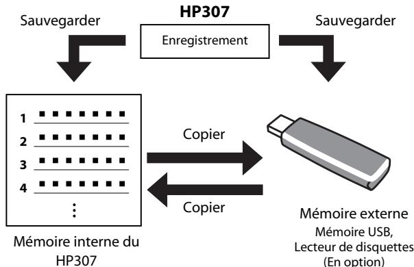 ROLAND HP307-RW - Sauvegarde et copie - 1