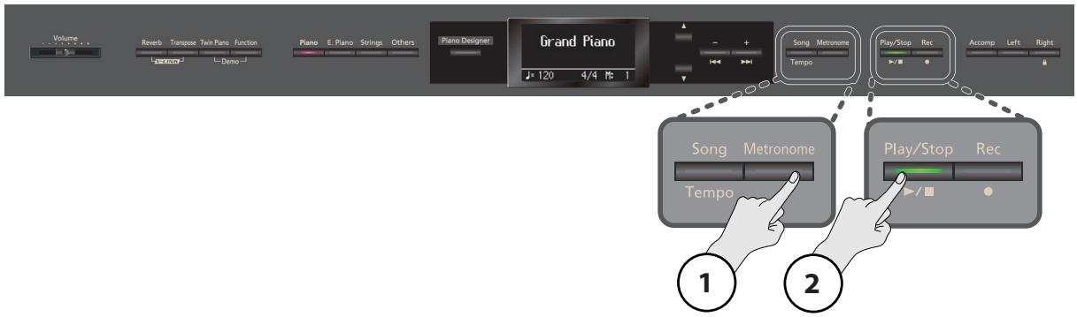 ROLAND HP307-RW - Ajouter un décompte - 1