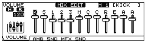ROLAND TD-12KX - Edition avec les curseurs (MIX EDIT) - 1