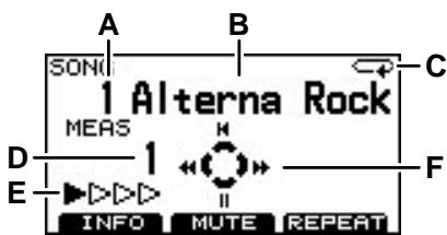 ROLAND TD-9 - Description de la page 'SONG - 1