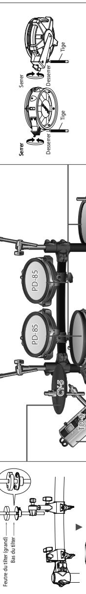 ROLAND TD-9 - Assemblez le stand - 6