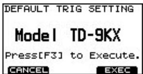 ROLAND TD-9 - Changer le type de déclencheur par défaut - 2