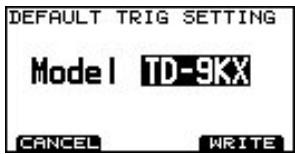 ROLAND TD-9 - Changer le type de déclencheur par défaut - 1