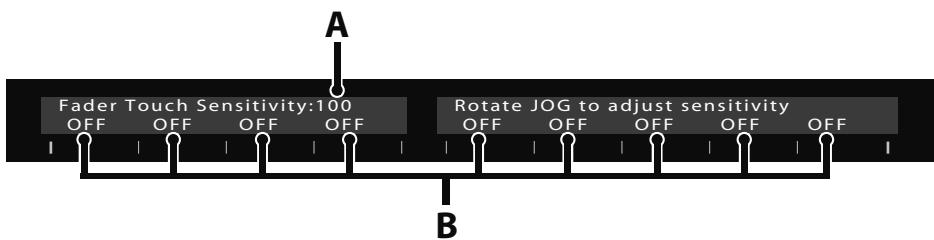 ROLAND VS-700SET - Réglage de la sensibilité au toucher des faders - 1