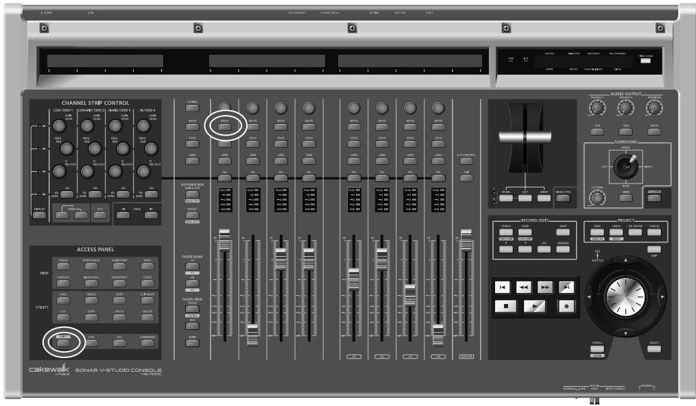 ROLAND VS-700SET - Écoute du signal d'entrée durant l'enregistrement - 1