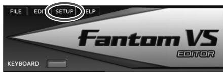 ROLAND VS-700SET - Configurer 'fantom VS editor - 1