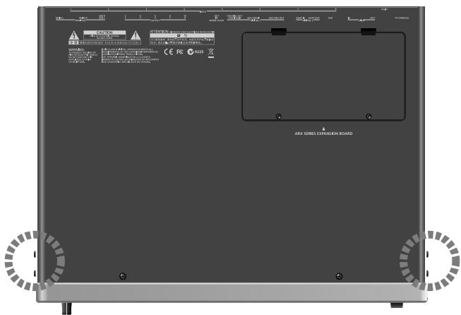 ROLAND VS-700SET - Retirer une carte d'extension - 3