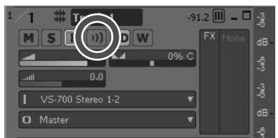 ROLAND VS-700SET - Écoute du signal d'entrée durant l'enregistrement - 2