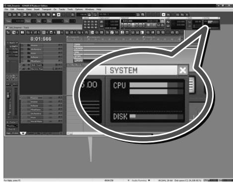 ROLAND VS-700SET - Si l'indicateur CPU indique une valeur élevée - 1