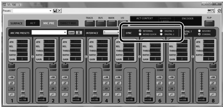 ROLAND VS-700SET - Régler la fréquence d'échantillonnage de SONAR - 2