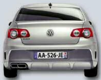 VOLKSWAGEN PASSAT - Double sortie d'échappement gauche - 1