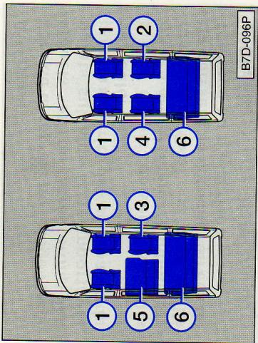 VOLKSWAGEN TRANSPORTER - Sièges individuels\* - 1