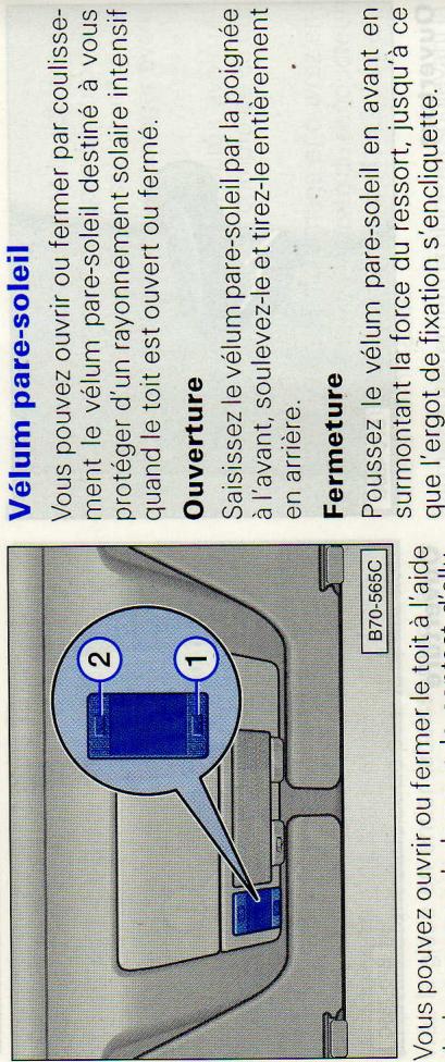 VOLKSWAGEN TRANSPORTER - Toit coulissant\* de la cellule du conducteur (à l'avant) - 2