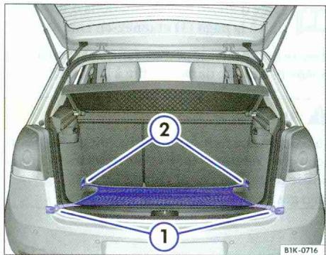 VOLKSWAGEN GOLF PLUS - Repose du couvre-coffre - 1