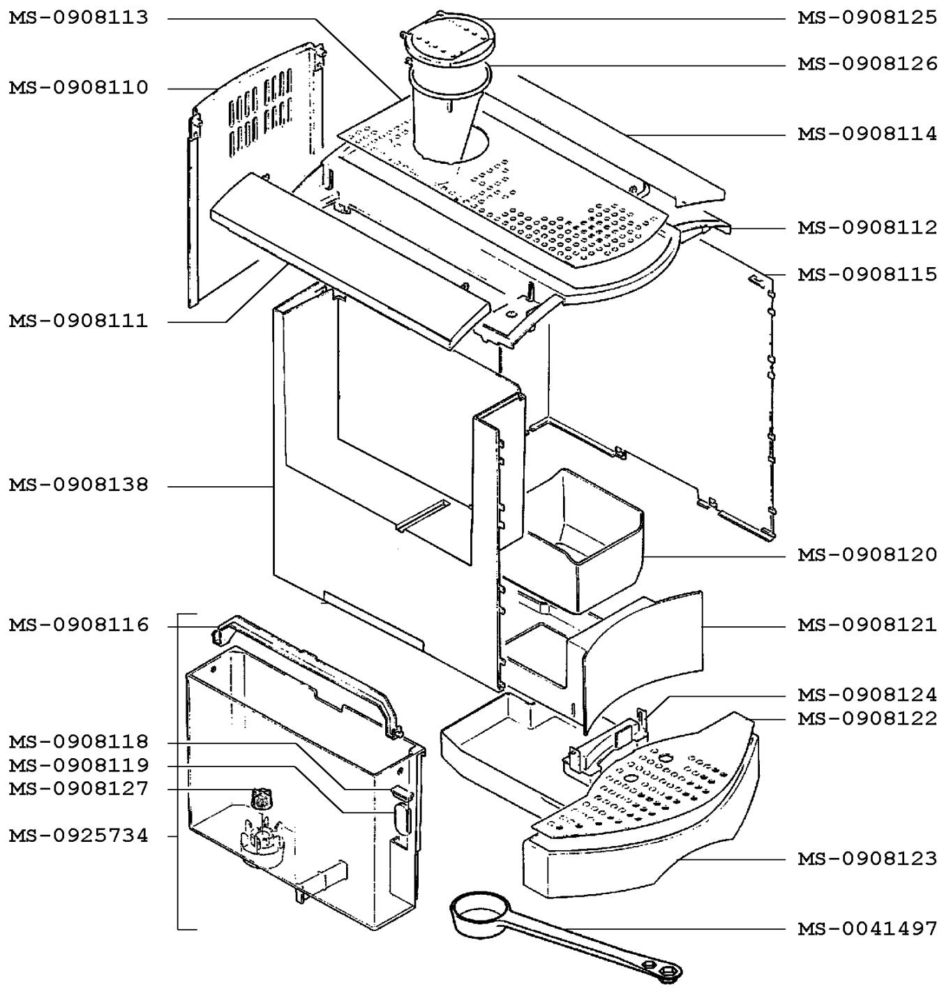 KRUPS F8894510  - PARTS LIST - EXPRESSO KRUPS ORCHESTRO - 1
