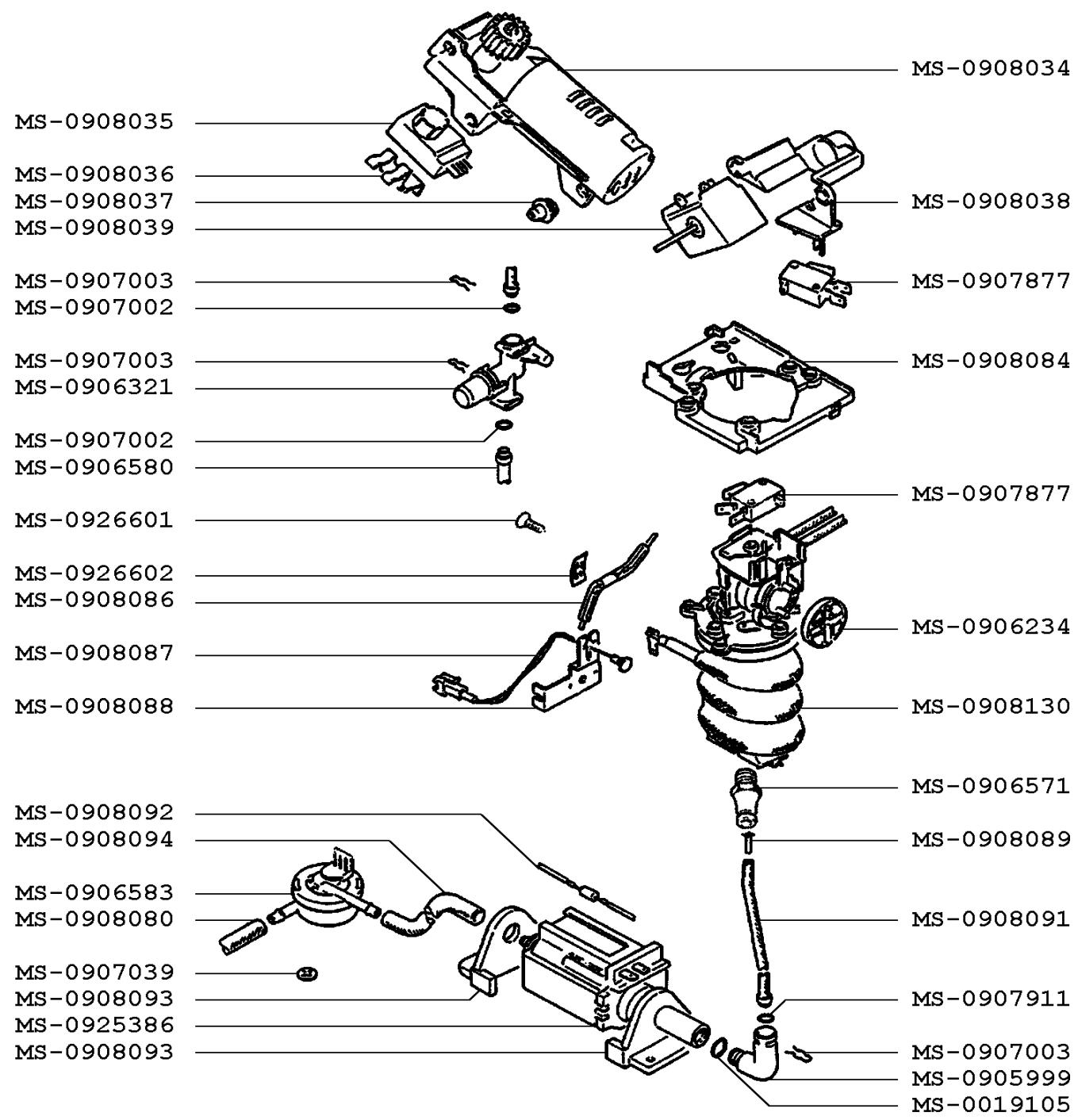 KRUPS F8894510  - PARTS LIST - EXPRESSO KRUPS ORCHESTRO - 1