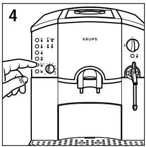 KRUPS ORCHESTRO 889 - Setting the switch-off mechanism - 1